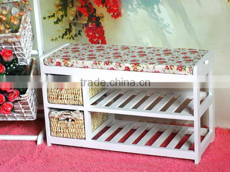 Contracted fashion entrance solid wood shoe cabinet