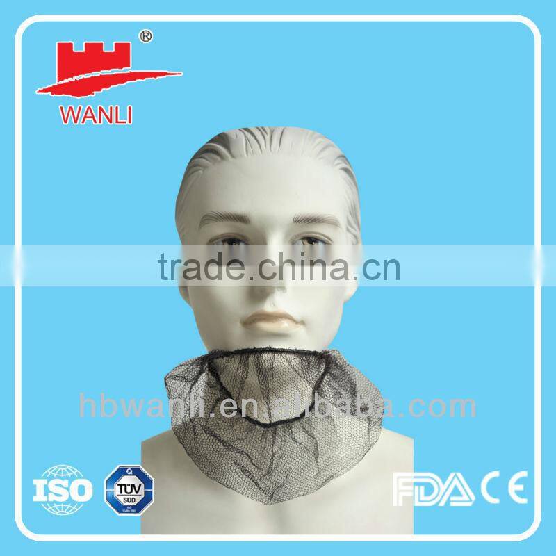 21" 10g PP blue Xiantao factory made beard cover, food beard cover , cheap disposable beard mask for sale with CE FDA