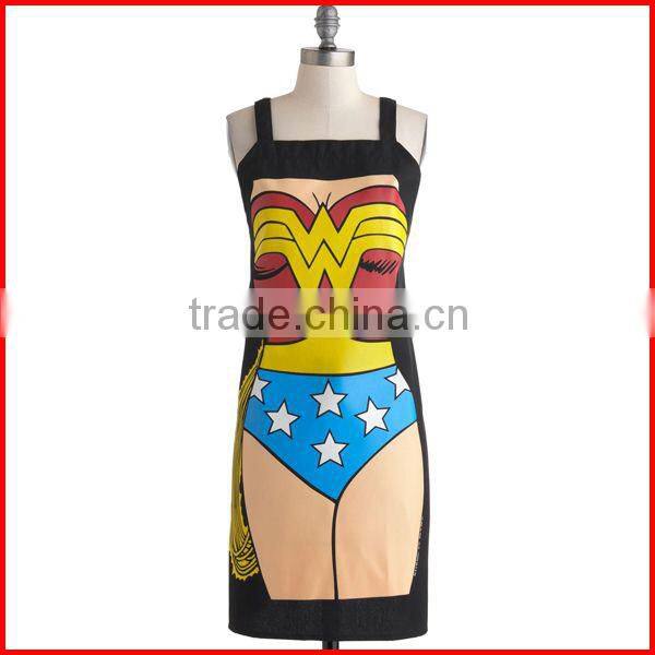 High quality sublimation printed polyester sexy apron