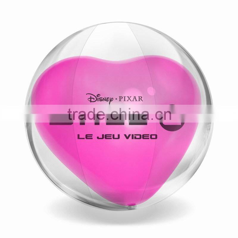 Sports toy water ball, inflatable soccer ball, PVC Inflatable Rainbow Beach Ball