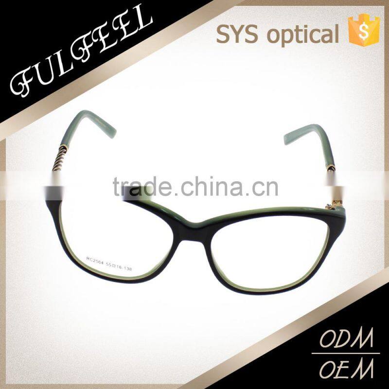 Top Quality Low Price Oval Shape Acetate Eyeglass Optical Frame For Ladies