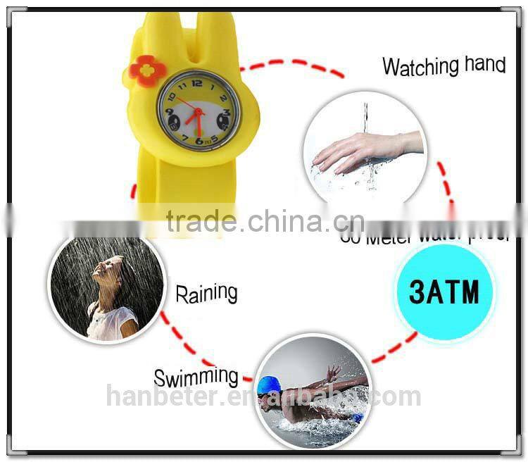 2014 latest hot sale unisex vogue colorful silicone slap watch digital ring watch