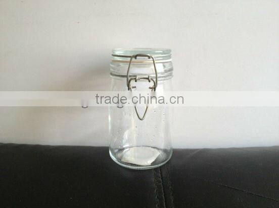clip top clear glass canisters