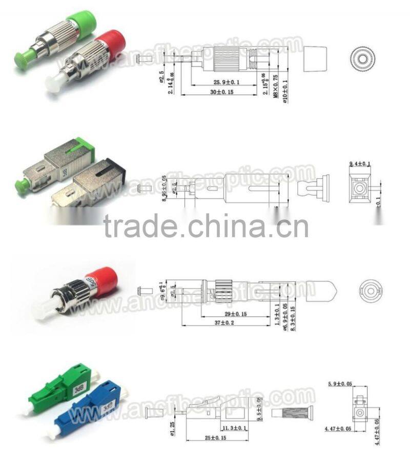 Factory Sale Male-Female SC/APC Fiber Optic Attenuator