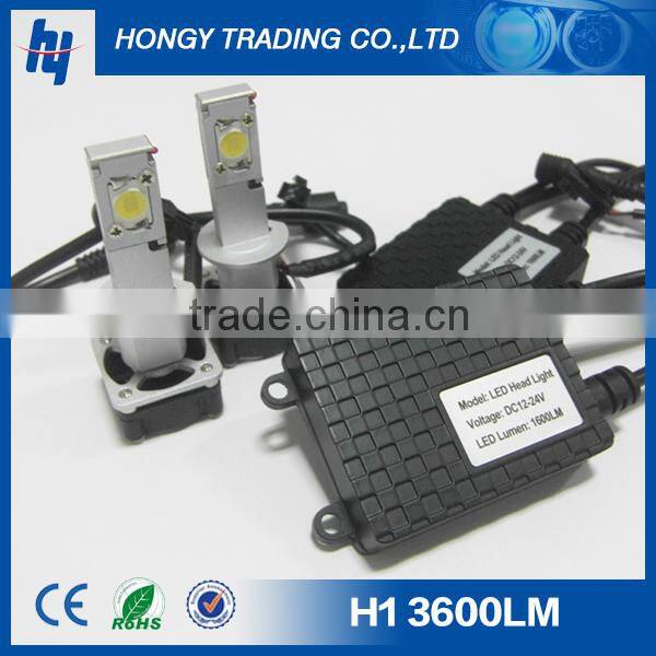 car led headlight kits h1 h7 h4 3600lm