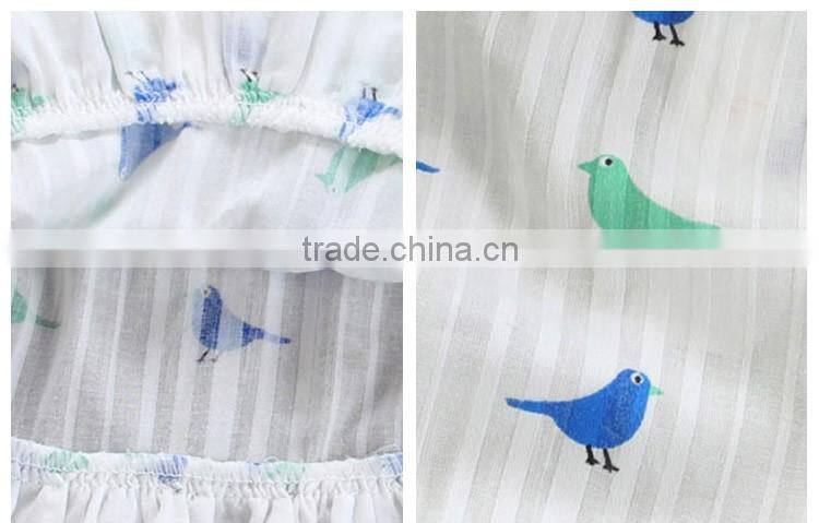 Hot Selling Children Thin Sleeveless Cartoon Printing Boutique Girl Dress