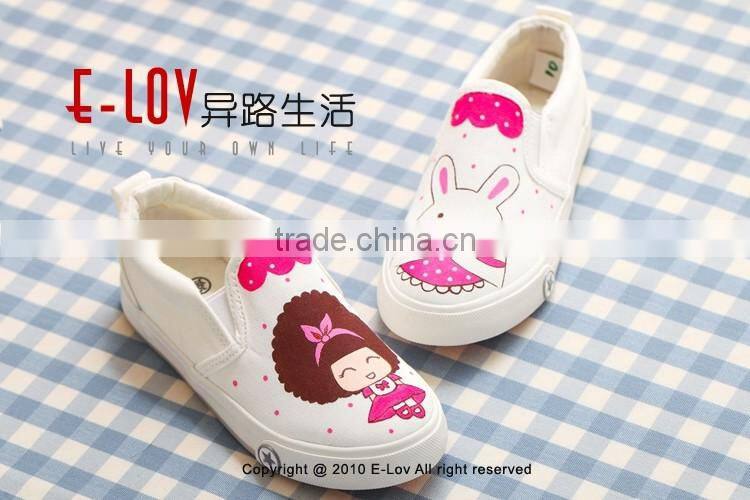 NO.XW009 White canvas slip-on shoes wholesale/Kids canvas shoes/Cheap canvas shoes