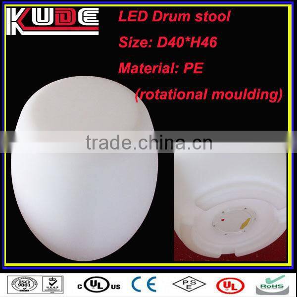 Hot sale LED illuminated bar furniture/LED sofa chair/LED drum stool
