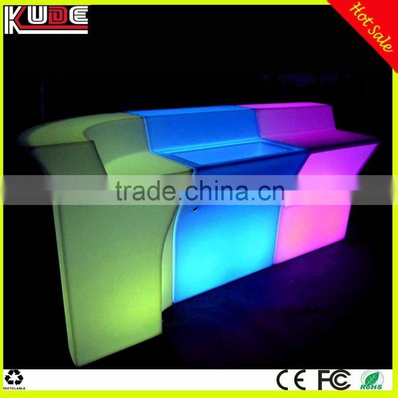 restaurant bar counter/mobile bar counter with LED light remote control