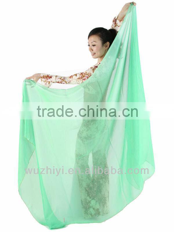 Belly Dance Veil, Belly Dance Performance Silk Veil, Belly Dance Performance Accessory (S27)