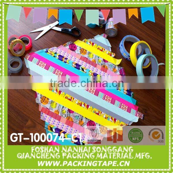 all kinds of colorful glitter tape suit
