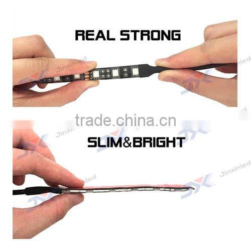 Skinny Mini Ultra-Bright LED Strip Lights Blue Amber Red Green