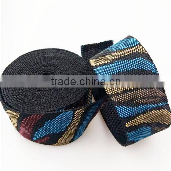 Wholesale jacquard ribbon nylon tape tubular webbing