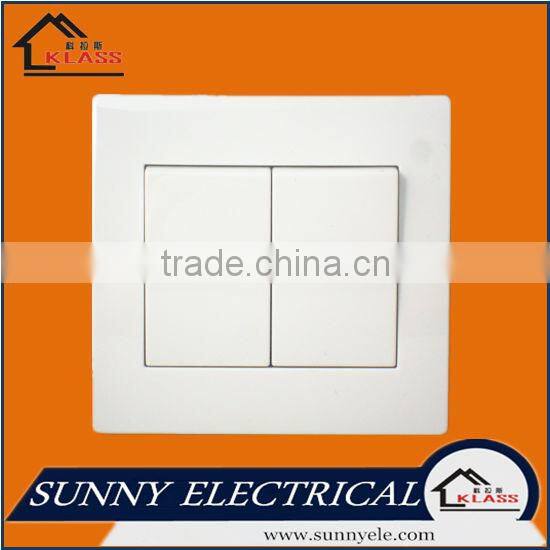 top quality europe style 2 gang switch