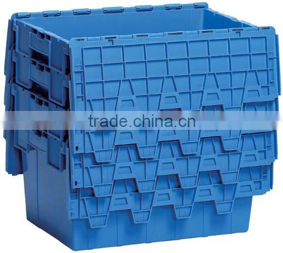 Turnover plastic tote