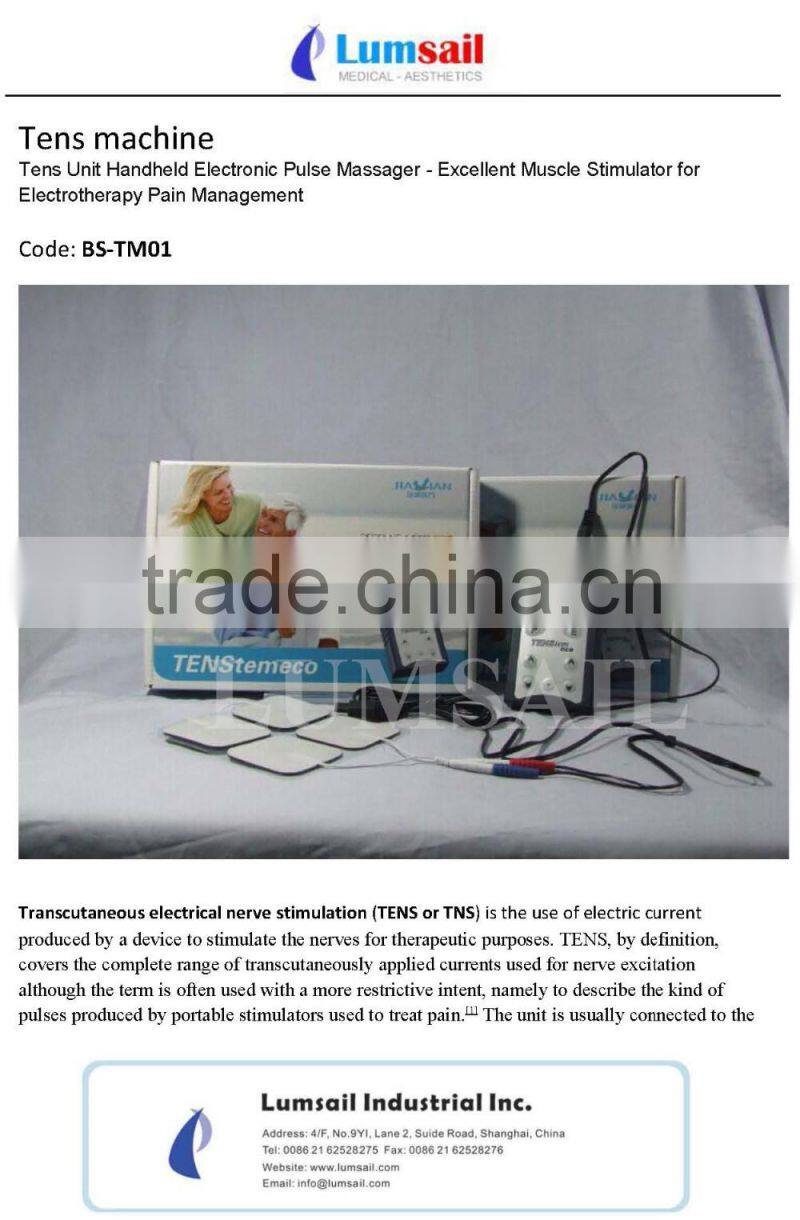 tens acupuncture digital therapy machine massager
