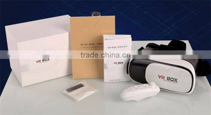 VR BOX Virtual reality headset 3D Glasses VR Google Cardboard Glasses For iPhone For Samsung 3D Video Glasses+Game Controller
