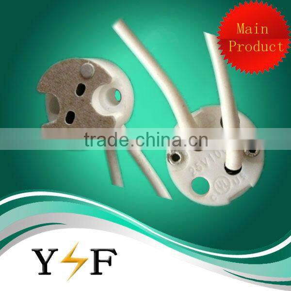 Halogen lamp used porcelain white gu5.3 lamp holder