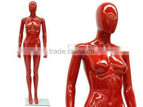 H-17 red bright mannequin 178cm women fashion mannequin high quality Fiberglass Female Mannequins