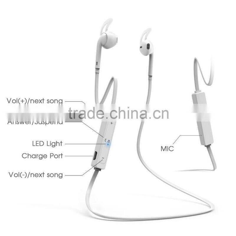 cheap earphone bluetooth sport for mobile phone with Microphone