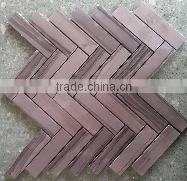 high quality home decor stone mosaic tile strip