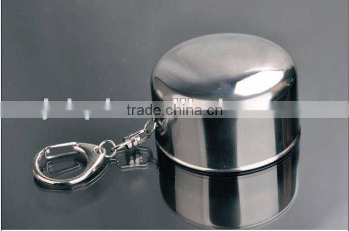 180ml Stainless steel folding drinking cup with 3 sections