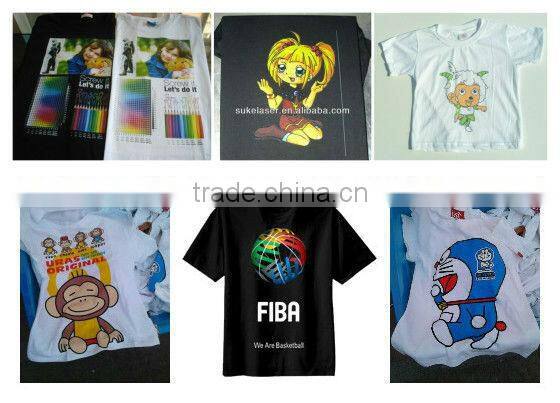 A2 Size+8color+automatic cleaning flatbed printer T-shirt printing SK-T2A-8C made in China