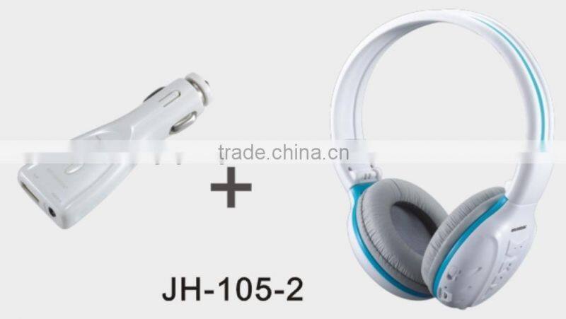 New best selling wireless FM transmitter with cigar lighter USB charger for using in Car to listen to iphone/ipad from JOYSHIYA