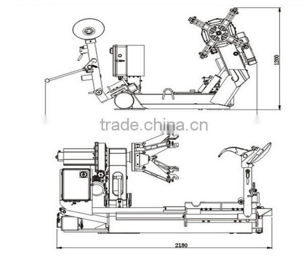 Dumper Truck Tyre Changer TC990A for Tyre of Heavy Duty Trucks