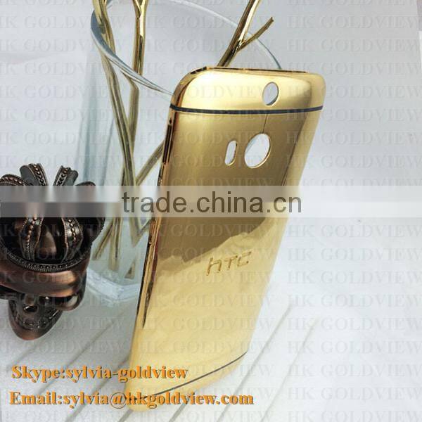 Gold Housing for HTC M8,for HTC One M8 back cover with high quality,Housing for HTC M8 phone ,for HTC One M8 32gb back cover