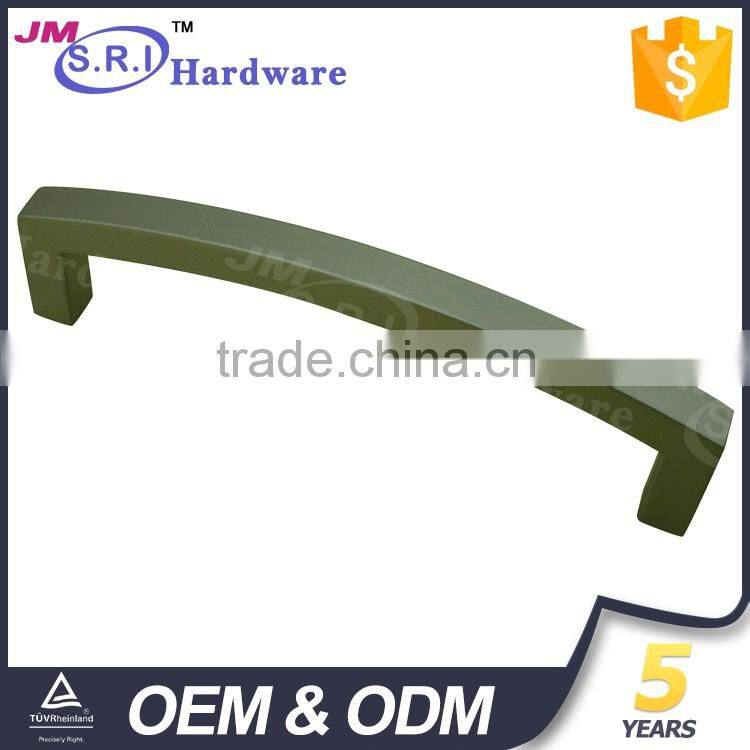 Hot sale 128mm pitch square tube zinc alloy kitchen furniture handle