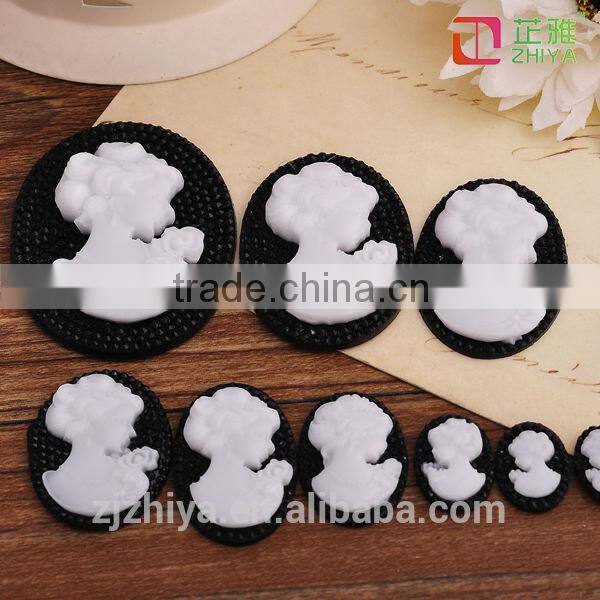 Wholesale resin fashion cameo cabochon