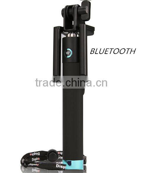 colorful wireless monopod bluetooth selfie stick /wireless selfie stick /foldable selfie stick