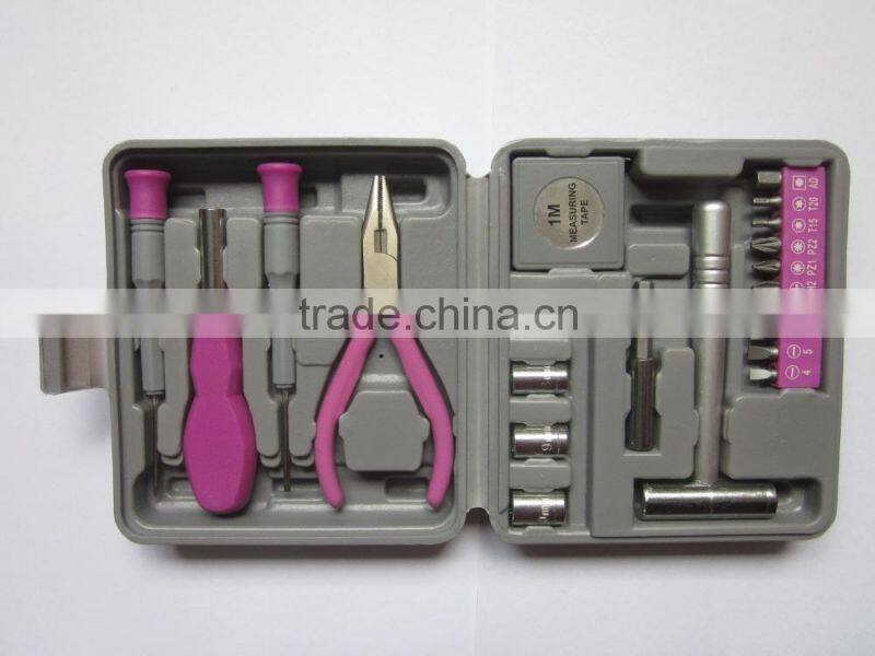 22pcs promotion plastic tool case, professional tool set case