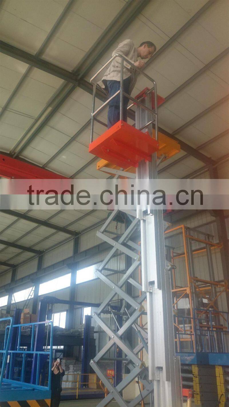 AWP 6M Telescope man lift ladder / vertical aluminum platform lift