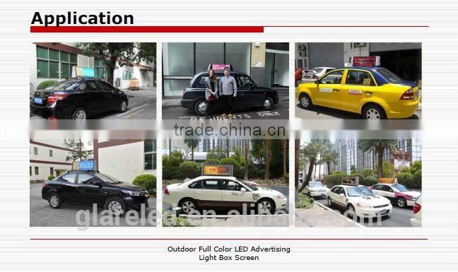 double sided advertisement for cars led display