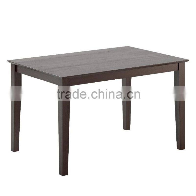 Dark Cocoa Stained Rubberwood wooden dining table designs