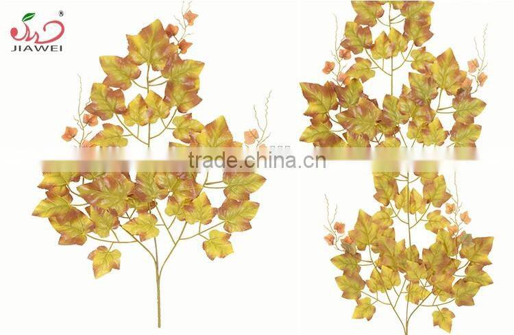 China high quality factory wholesale fabric decorative artificial hot grape branches and leaf
