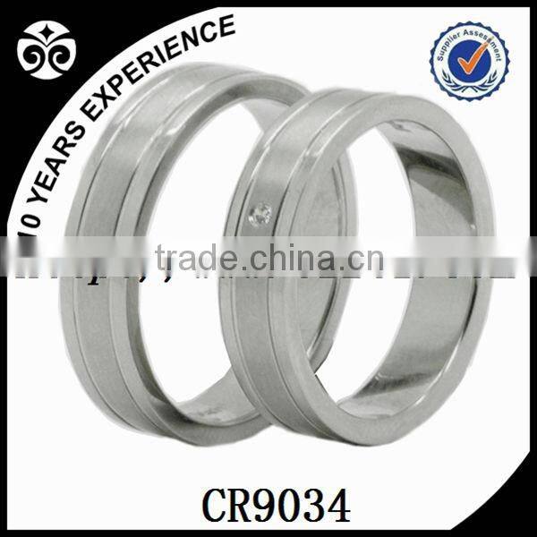 Rose gold plated,simple wedding ring