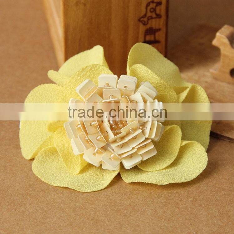 MYLOVE high quality yellow flower hairpins brand hair accessory