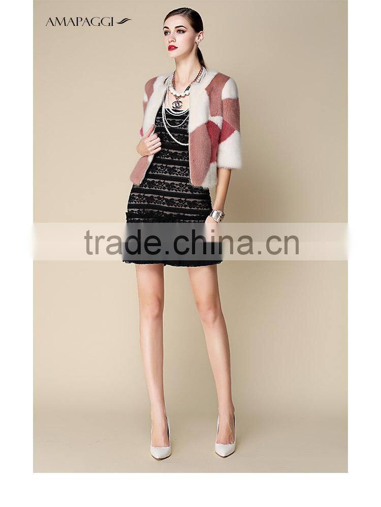 wholesale Factory manufacture classic mink fur jackets for womem