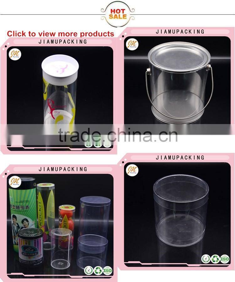 quality clear plastic tube container, printed cylinder, hot sale round box packaging
