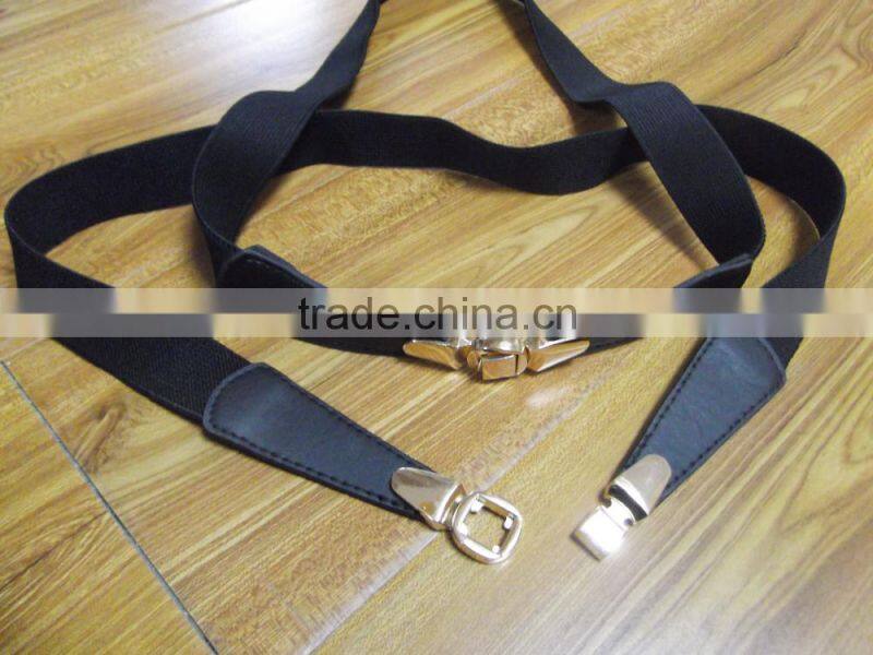 leather elastic stretch beltceinture belt