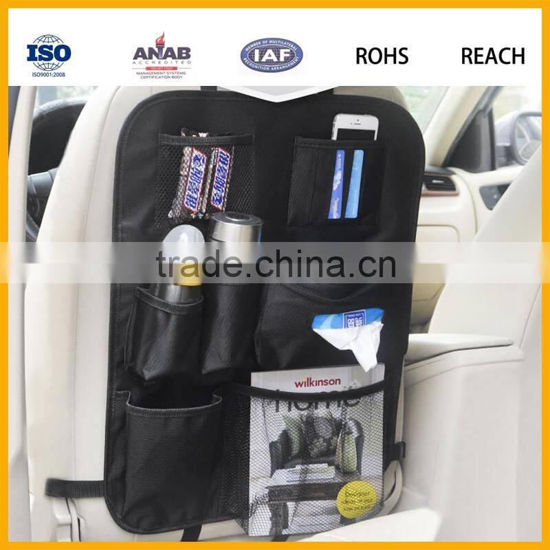 Car Back Seat Organizer Standard Size Auto Seat Multi-Pocket Travel Storage Bag