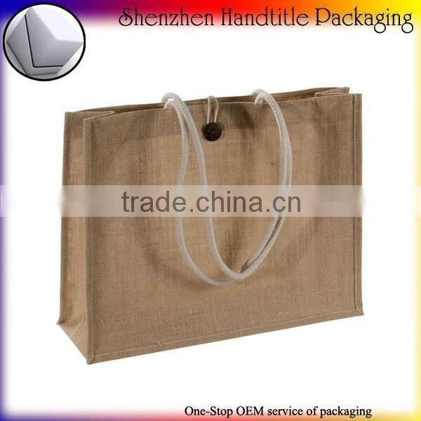custom size high quality jute beach bags