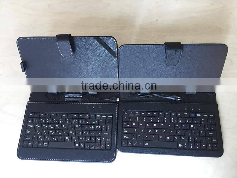 universal 7 inch mini book style flip tablet keyboard case for tablet pc