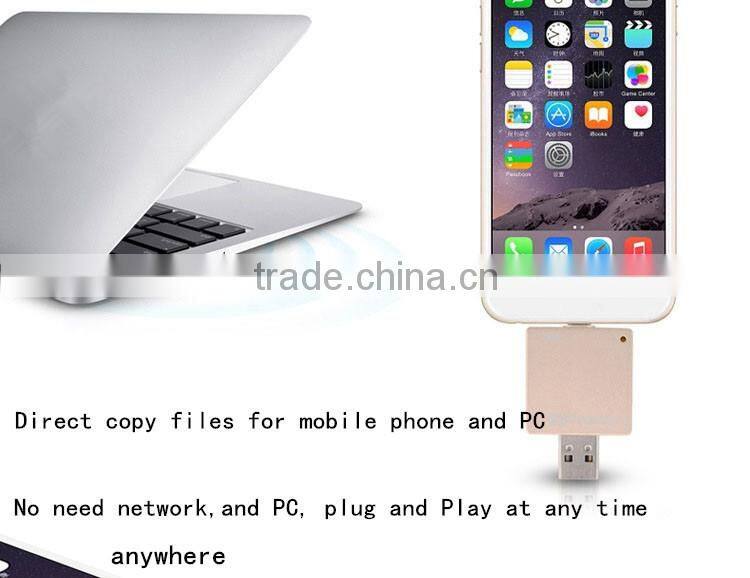 Gold metal material 8gb 16gb 32gb 64gb OTG 2.0 USB Flash drive Memory phone U Disk