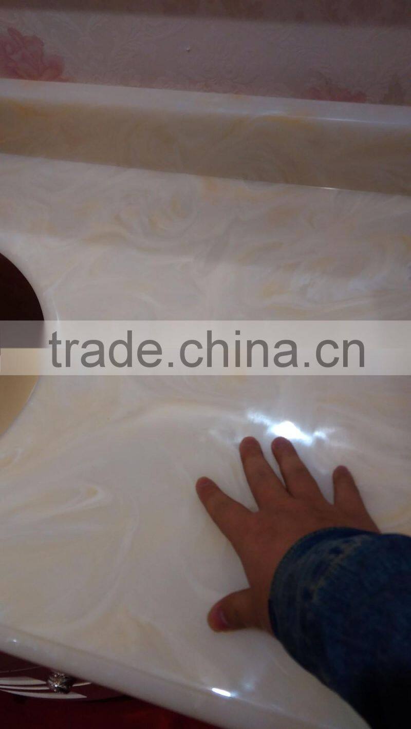 kangchen solid wood,oak wood bathroom cabinet withTouch screen lamp mirror cabinet