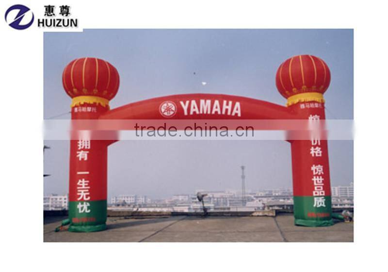 hot selling custom outdoor lighting advertising finish line inflatable arch