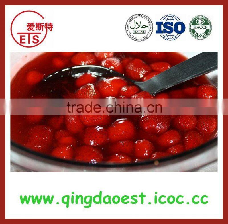 chinese Liaoning delicious and fresh canned strawberry in amazing syrup